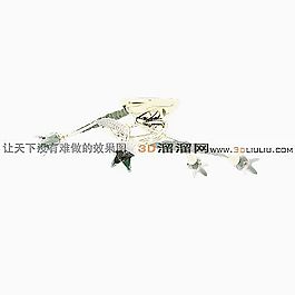 3D吸頂燈模型