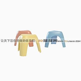 3D凳模型