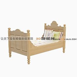 3D兒童床模型