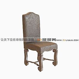 3D高背椅模型