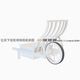 3D手推車模型
