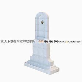 3D墓碑模型