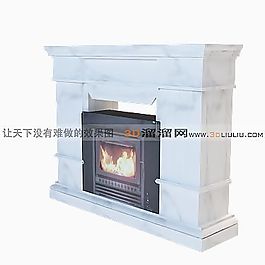 3D壁爐模型