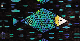 油畫  魚