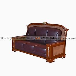 3D多人沙發(fā)模型