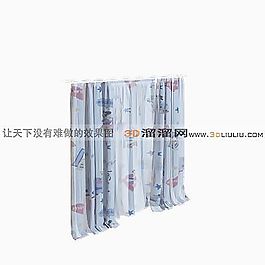 3D百折簾模型
