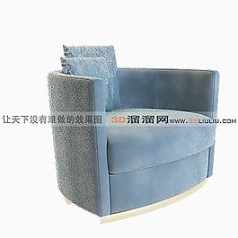 3D單人沙發(fā)模型