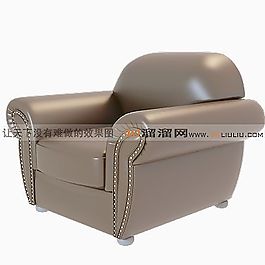 3D單人沙發(fā)模型