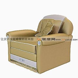 3D單人沙發(fā)模型