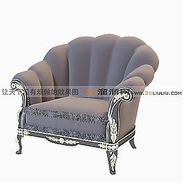 3D單人沙發(fā)模型