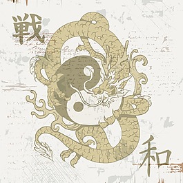 日本背景矢量插圖