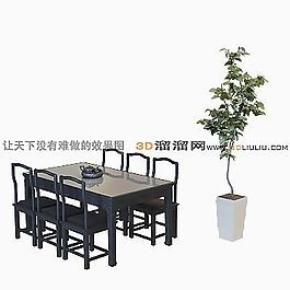 3D餐桌模型
