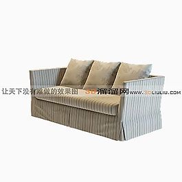 3D多人沙發(fā)模型