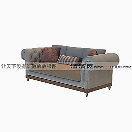 3D三人沙發(fā)模型