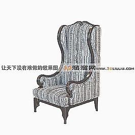 3D單人沙發(fā)模型