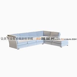 3D多人沙發(fā)模型