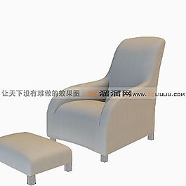 3D单人沙发模型