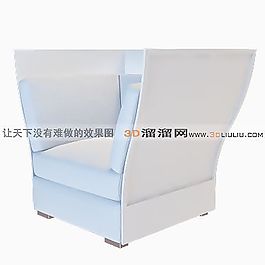3D單人沙發(fā)模型