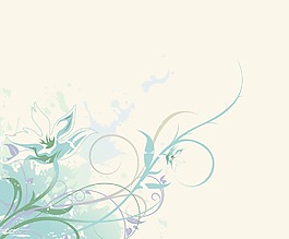 花的水彩插图