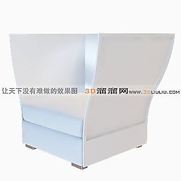 3D單人沙發(fā)模型