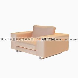 3D單人沙發(fā)模型