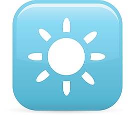 陽光元素光澤圖標
