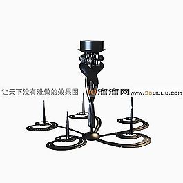 3D歐式吊燈模型