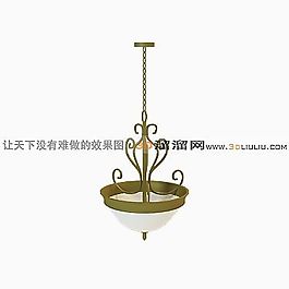 3D歐式吊燈模型