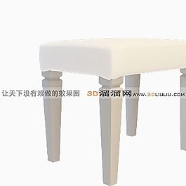 3D沙發(fā)凳模型
