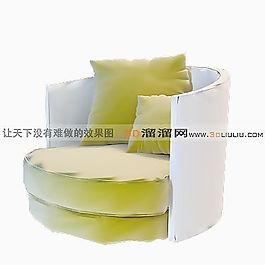 3D單人沙發(fā)模型