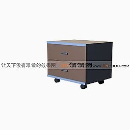 3D文件柜模型