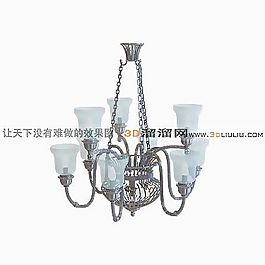 3D歐式吊燈模型