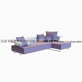 3D多人沙發(fā)模型