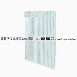 3D窗簾模型