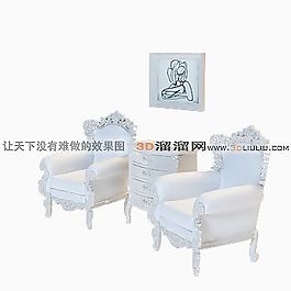 3D沙發(fā)椅模型