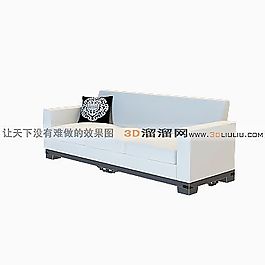 3D多人沙發(fā)模型