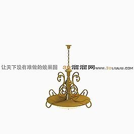 3D歐式吊燈模型