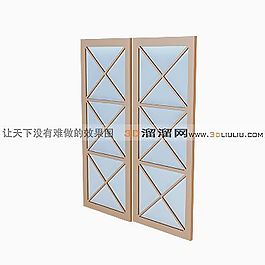 3D平開(kāi)門(mén)模型