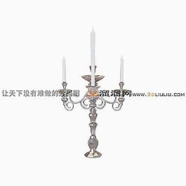 3D鐵藝落地燈模型