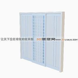 3D推拉門模型