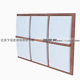 3D吸頂燈模型