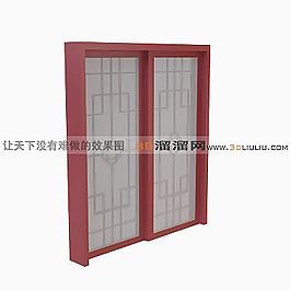 3D推拉門模型