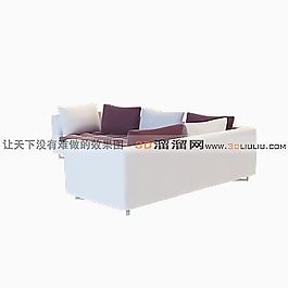 3D多人沙發(fā)模型
