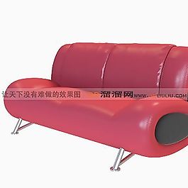 3D雙人沙發(fā)模型