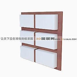 3D吸頂燈模型