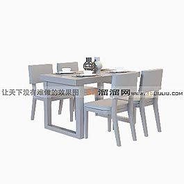 3D餐桌模型