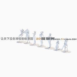 3D男女模型