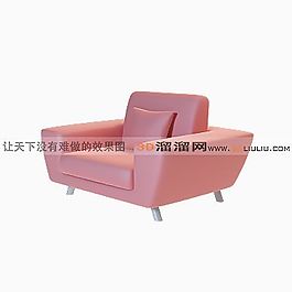 3D單人沙發(fā)模型