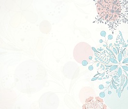 矢量圣诞贺卡了花的雪花