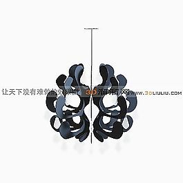 3D歐式水晶吊燈模型